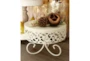 White Metal Cake Stands With Vine Accents Set Of 3  - Room