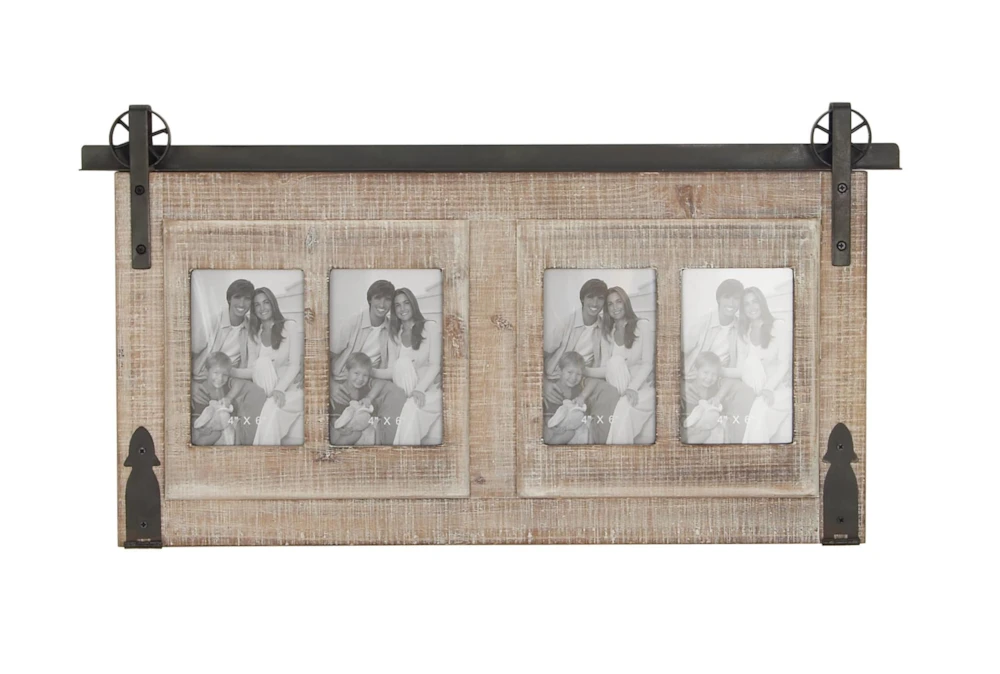 Traditional Wood And Iron Wall Photo Frame