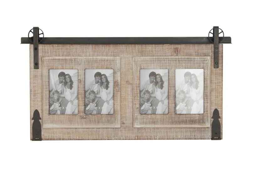 Traditional Wood And Iron Wall Photo Frame - 360