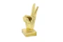 Antique Gold Hand Gestures Set Of 3 - Material