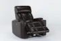 Eastwood Espresso Home Theater Power Wallaway Recliner with Power Headrest & USB - Recline