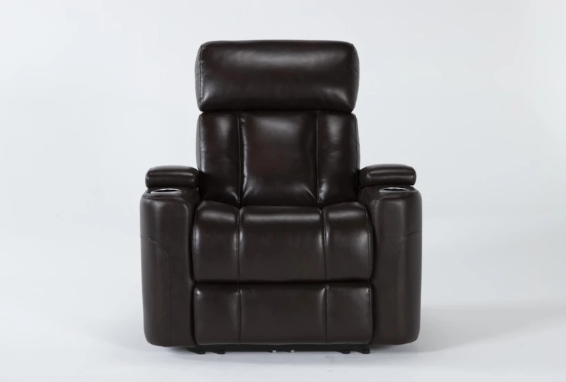 Eastwood Espresso Home Theater Power Wallaway Recliner with Power Headrest & USB - 360
