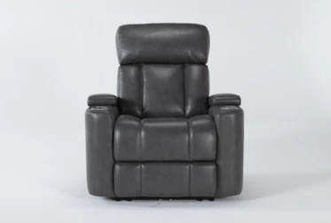 Eastwood Graphite Home Theater Power Wallaway Recliner with Power Headrest & USB