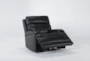 Victor Navy Leather Power Zero Gravity Recliner with Power Headrest & Lumbar - Side