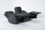 Victor Navy Zero Gravity 88" Power Reclining Sofa With Power Headrest & Lumbar - Recline