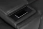 Vance Grey Leather 140" 6 Piece Zero Gravity Reclining Modular Sectional with Power Headrest, USB & Lumbar - Detail