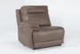 Wallace Light Brown Power Zero Gravity Left Arm Facing Recliner with Power Headrest & USB - Side
