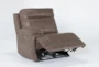 Wallace Light Brown Power Zero Gravity Left Arm Facing Recliner with Power Headrest & USB - Side