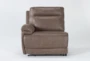 Wallace Light Brown Power Zero Gravity Left Arm Facing Recliner with Power Headrest & USB - Signature