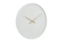 Simple White Clock With Gold Accents - Material