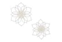 Floral Wall Decor Set Of 2 Assorted Flowers - Default