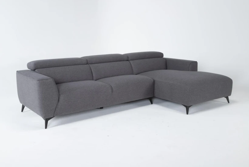 Lucas Graphite 2 Piece 115" Sectional With Right Arm Facing Chaise - 360