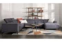 Lucas Graphite 4 Piece 145" Sectional With Right Arm Facing Chaise - Room