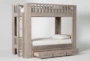 Morgan Twin Over Twin Bunk Bed With Storage - Storage