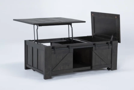Grant II Lift-Top Storage Coffee Table With Wheels