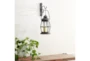 Brown 19 Inch Metal Glass Wall Sconce - Room