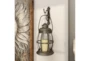 Brown 19 Inch Metal Glass Wall Sconce - Room