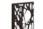 Black 29 Inch Metal Wall Decor - Front