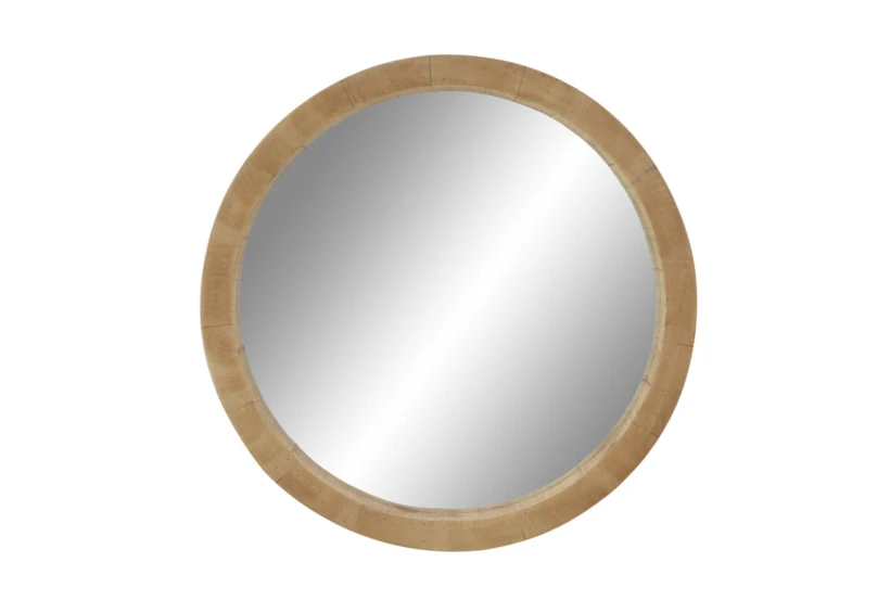 Brown 24 Inch Wood Wall Mirror - 360