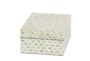 White 5 Inch Wood Mop Inlay Box Set Of 2 - Front