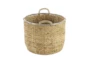 Tan 12 Inch Seagrass Basket Set Of 2 - Front
