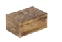 Brown 6 Inch Wood Box Tree Set Of 3 - Back