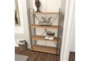 Brown 67 Inch Metal Wood Shelf - Room