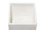 White 18 Inch Fiber Clay Wood Planter Set Of 2 - Detail
