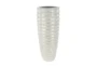 White 48 Inch Polystone Capiz Vase - Material