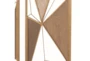 Multi 35 Inch Metal Wood Geometric Design Wall Plaque Set Of 2 - Detail