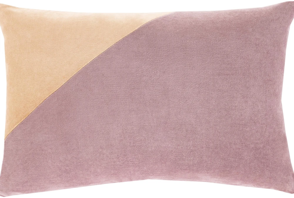 Accent Pillow-Color Block Lilac 13X20