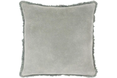 Accent Pillow-Brush Fringe Sea Foam 18X18