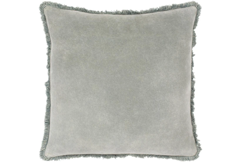 Accent Pillow-Brush Fringe Sea Foam 18X18 - 360