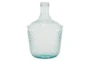 Blue 17 Inch Glass Wide Bottle Vase - Signature