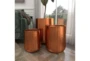 Copper 13 Inch Aluminum Planter Set Of 3 - Room