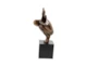 Brown 11 Inch Polystone Diver Figure - Front