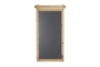 Brown 28 Inch Wood Metal Chalkboard Wall Decor - Back