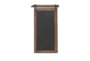Brown 28 Inch Wood Metal Chalkboard Wall Decor - Material