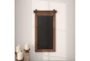 Brown 28 Inch Wood Metal Chalkboard Wall Decor - Room