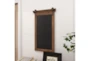 Brown 28 Inch Wood Metal Chalkboard Wall Decor - Room
