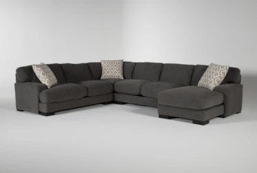 Aidan IV 4 Piece 142" Sectional With Right Arm Facing Chaise