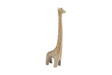 Cl 16 Inch Gold Giraffe Sculpture