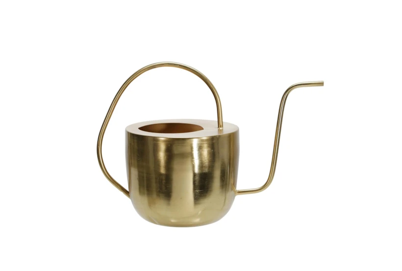 Cl Gold 11 Inch Flat Top Watering Can - 360