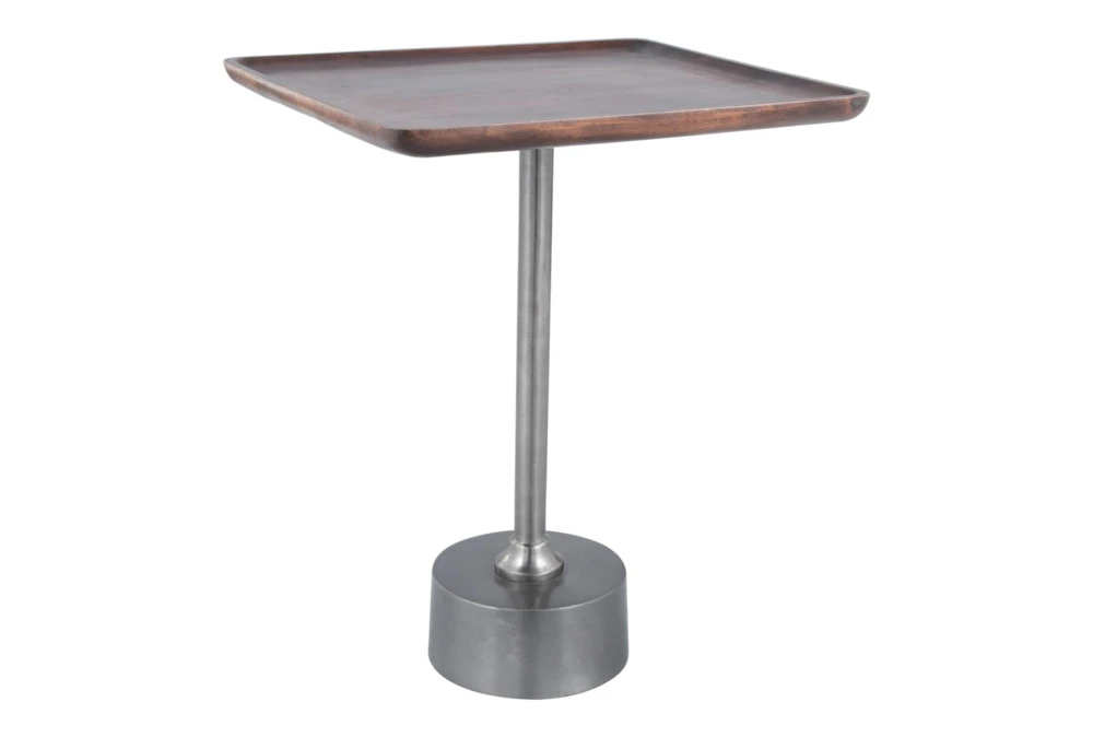 Metal + Wood Accent Table