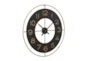 Cl 27.5 Inch Black And Gold Metal Wall Clock - Material