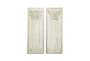 Set Of 2 Antique White Column Panels - Material
