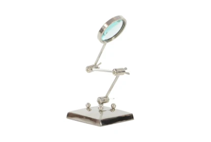 20 Inch Silver Magnifying Glass With Adjustable Stand