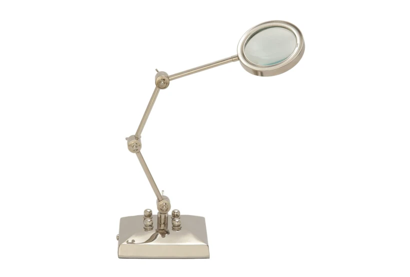 20 Inch Silver Magnifying Glass With Adjustable Stand - 360