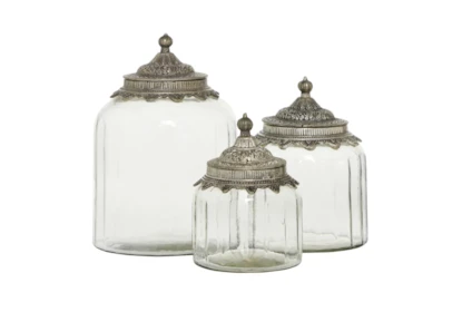 decorative glass jars with lids wholesale