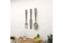 35 Inch Silver Metal Wall Decor Utensils Set Of 3 - Room